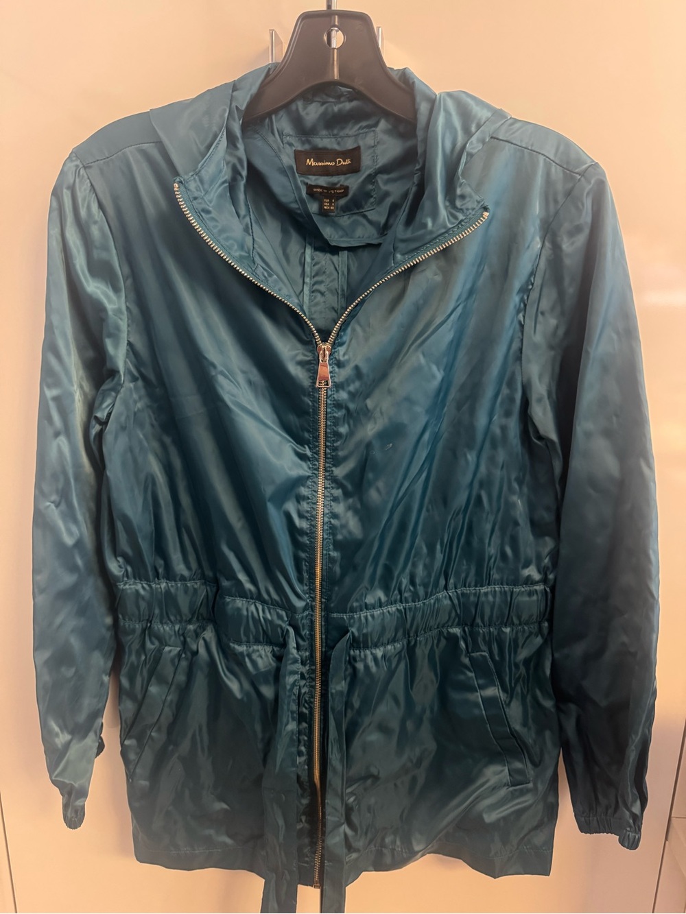 Massimo Dutti Teal Utility Jacket